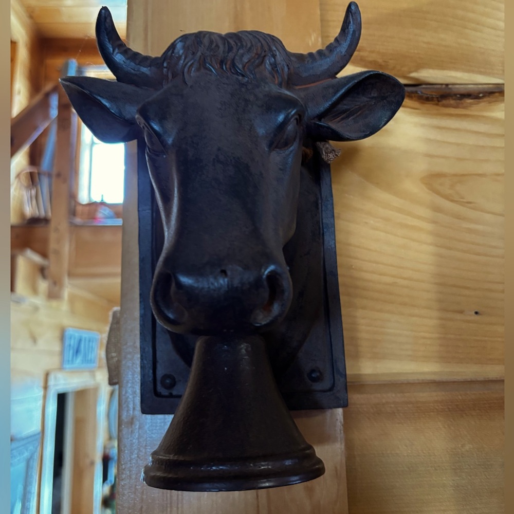 Bull head bell farmhouse decor